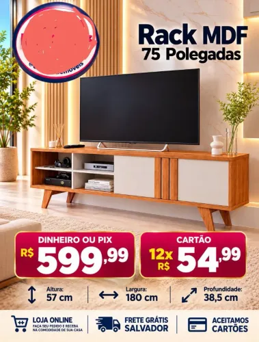 Rack novo na caixa 599,99