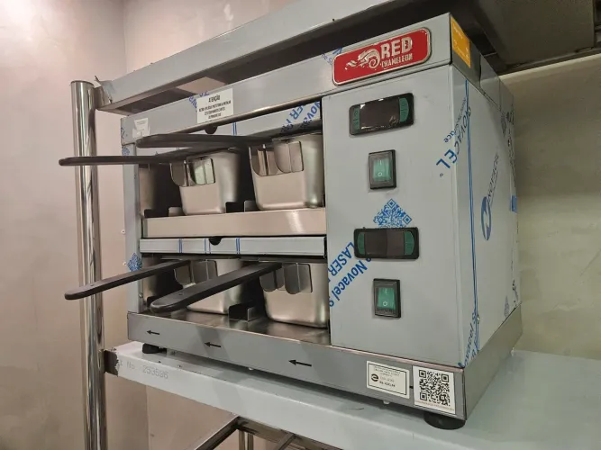 conservador de proteínas 4 bandejas inox - a pronta entrega