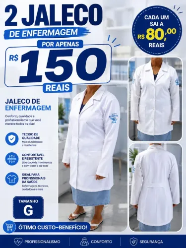 Jaleco enfermagem