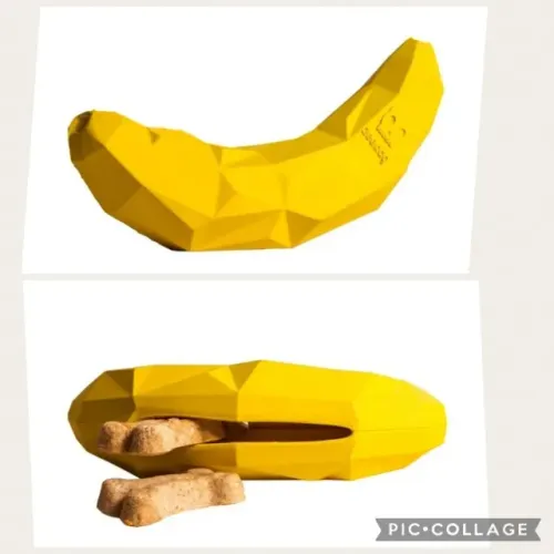 brinquedo zee dog para cachorros super banana, novo