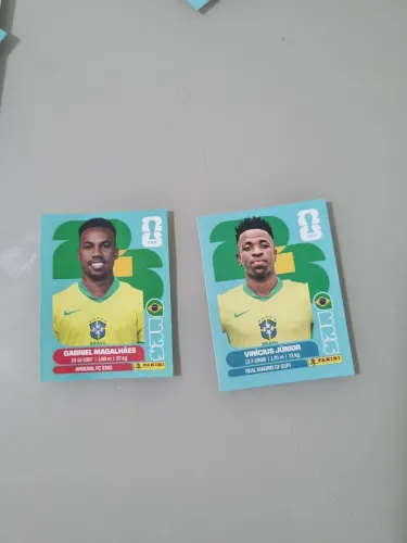 Figurinha da copa 2026 vini Jr / Gabriel Magalhães 