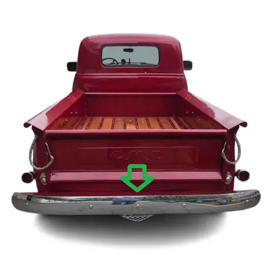 Para-choque Traseiro Chevrolet Boca de Sapo / Boca de Bagre 1947à 1954 Chapa 4mm P Pintura
