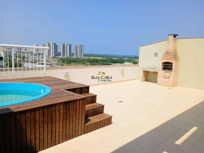 Cobertura à venda com 3 quartos e vista indevassável no Condomínio Vitality na Barra da Ti