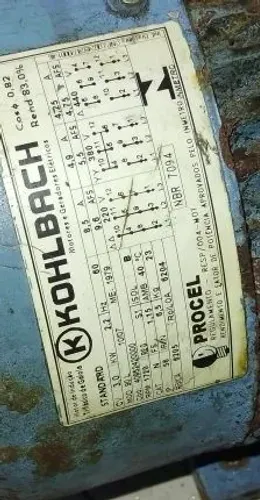 Vendo motor trifásico 3 CV