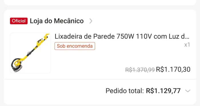 Lixadeira de parede rotativa