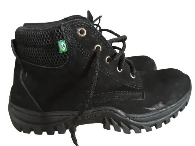 bota montanhismo camping adventure em material resistente #43