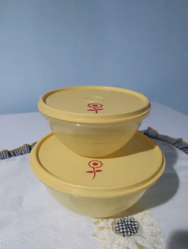 Tigelas Tupperware floral