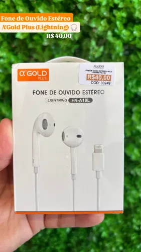 Fone de ouvido Lightning ( com ou sem borrachinha )