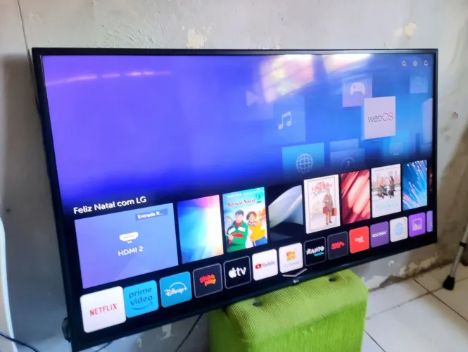 Tv 55 lg qLED smart 4k wi-fi bluetooth perfeita