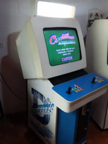 Maquina de Fliperama Original Da Década De 90 Diverbras Tela 29 Polegadas de Tubo Crt