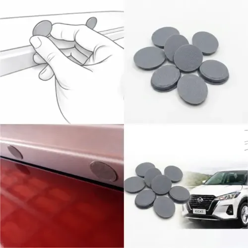 it 8 Tampas Rack Bagageiro Teto Nissan Kicks 2016 a 2024 em plástico rígido.