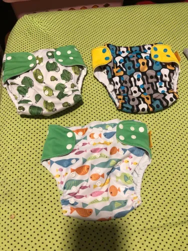 Fralda ecológica reutilizável 3 unidades