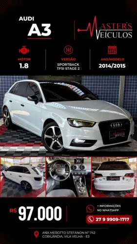 Audi A3 Sportback 1.8 16V TFSI S-tronic 5P 2015