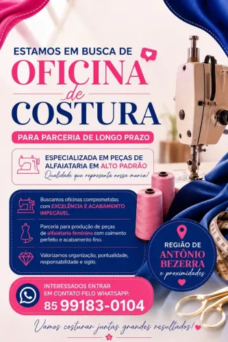 Preciso de oficina de costura