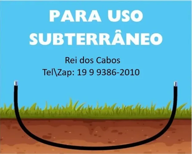 Cabo pp de aluminio 3 x 16mm cabo power para ser aterrado direto ao solo