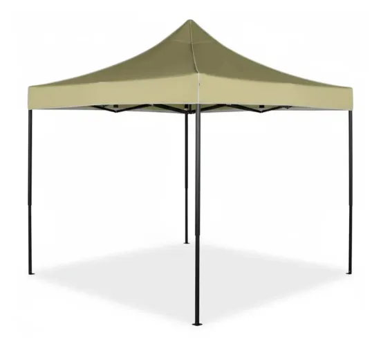 Tenda desmontável 3 metros por 3 mestros semi nova na cor bege