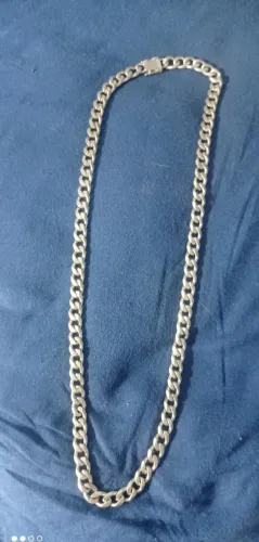 Banhada a prata Fecho Gaveta ! 70 cm