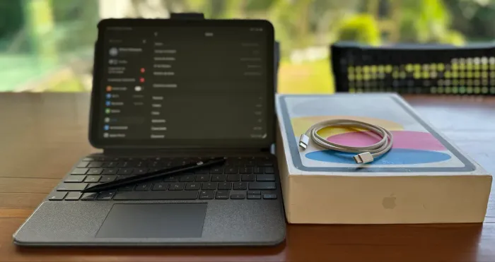 Ipad 10 + capa teclado Logitech + Apple pencil