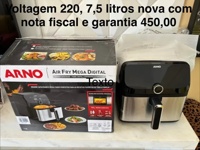 Vendo Air Fry Nova na Caixa com garantia e Nota Fiscal 