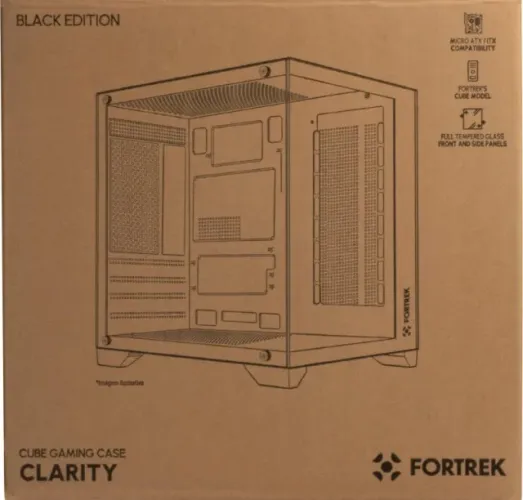 GABINETE CUBE GAMING CASE CLARITY BLACK EDITION ATX