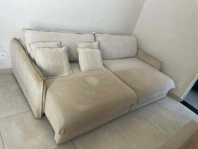 Sofá de linho alto padrão 