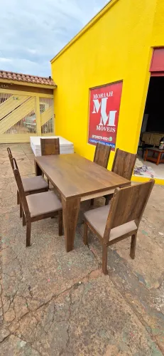 mesa jantar 6 cadeiras MDP usados ENTREGA GRÁTIS