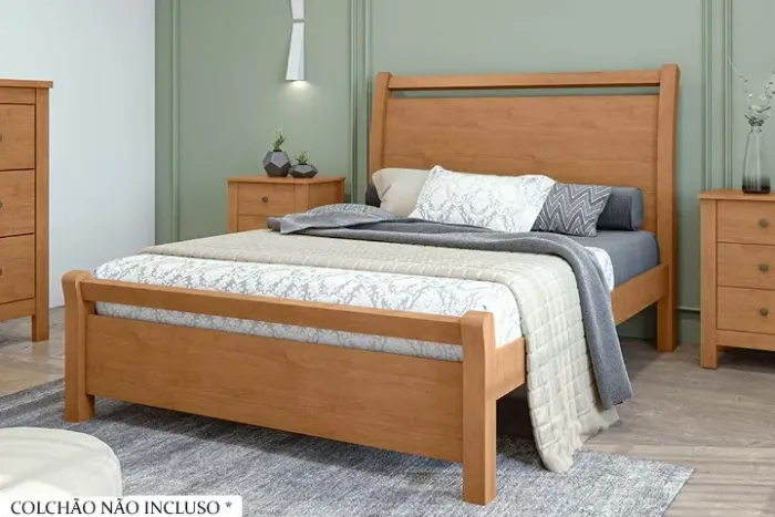 Cama Casal Reali Conforto e Elegância