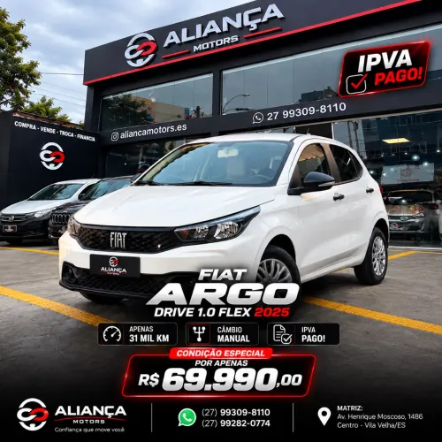 Fiat Argo Drive 1.0 6V Flex 2025