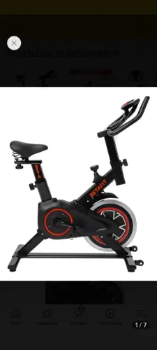 Bicicleta ergométrica suporta 120kg