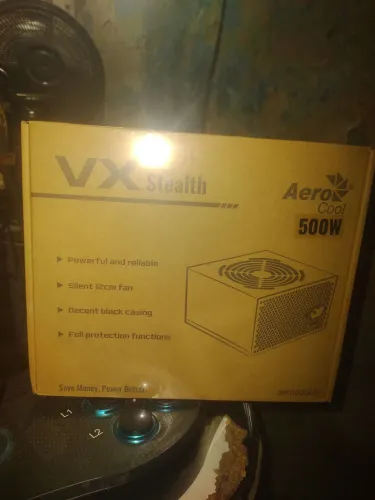 Fonte gamer arolcoll 500 w voltagem real nova na caixa lacrado