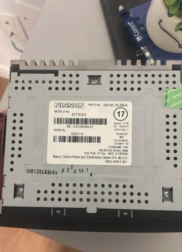 Aparelho de som Nissan