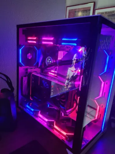 Gabinete Full Tower Gamer Lian Li O11 Dynamic XL Branco ROG