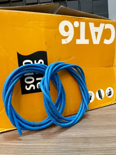 CABO REFORÇADO DE INTERNET CAT 6, COM CONECTOR BLINDADO, 10/ +1.000