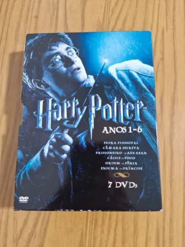 DVD coleção Harry Potter 06 filmes originais.
