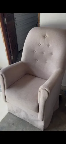 Poltrona de balanço + pulff