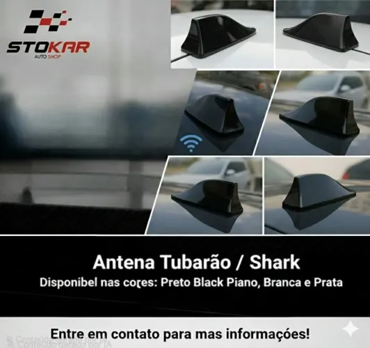 Antena Tubarão Shark Amplificada