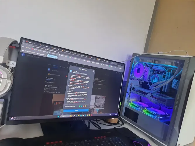 PC Gamer Ryzen 7 7700+ 32GB DDR5 + Monitor Alienware 320Hz 