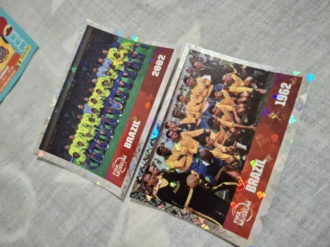 Figurinhas Holográficas FIFA Museum Brasil 1958 e 2002