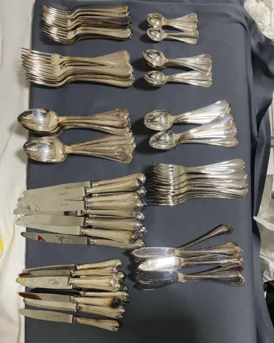 Faqueiro em prata Christofle 137 peças