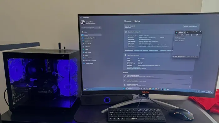 Pc Gamer completo Ryzen 5 750/16Gb RTX 3060 12Gb