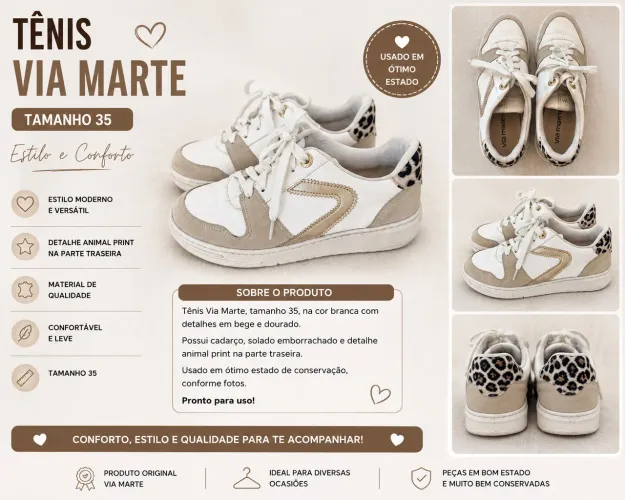Tênis Via Marte - Tam 35