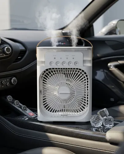 Climatizador de Ar 600ml Portátil - Ventilador + Umidificador<br>