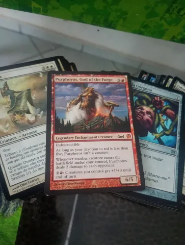 Coleção Magic, 287 cards C/ Porphoros + cartas raras e míticas + gift box +livro raro 1997