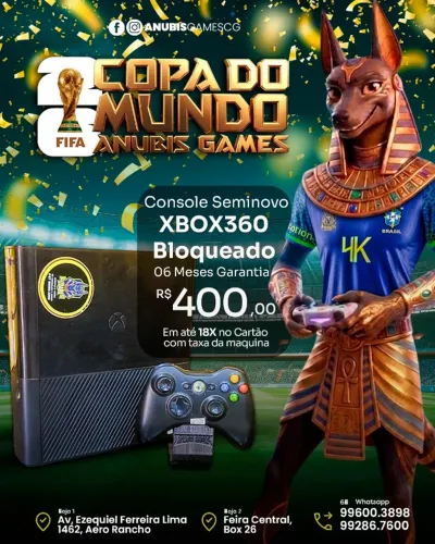 XBOX 360 BLOQUEADO SEMINOVO