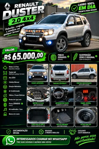 Renault Duster Dynamique 4X4 2.0 Hi-flex 16V MEC 2014