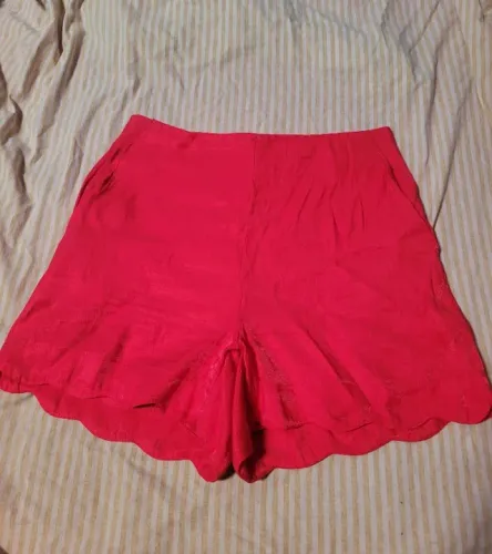 Short Colmeia vermelho