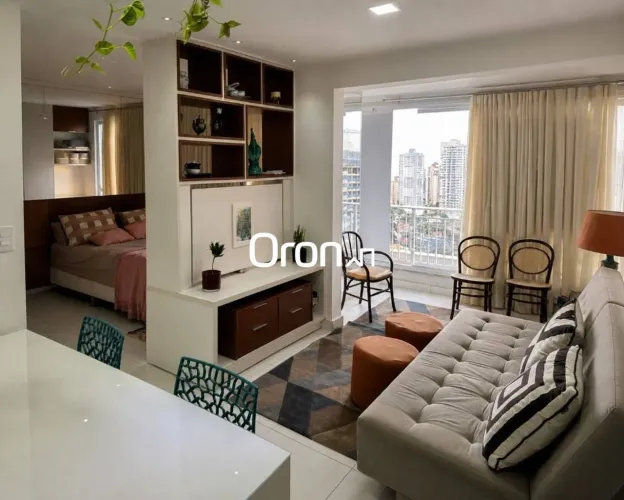 Flat mobiliado com 1 dormitório à venda, 47 m² por R$ 490.000 - Setor Bueno - Goiânia/GO