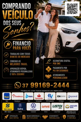 FINANCIAMENTO DE VEÍCULOS COM MAIS POSSIBILIDADES DE APROVAÇÃO 