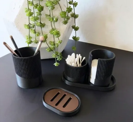 Jogo de Banheiro e Lavabo Premium Minimalista/Decoração Banheiro/Moderno/Decorativo