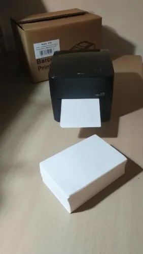 Impressora de etiqueta térmica monocromática USB+Ethernet - 410B Acompanha 500 Etiquetas 